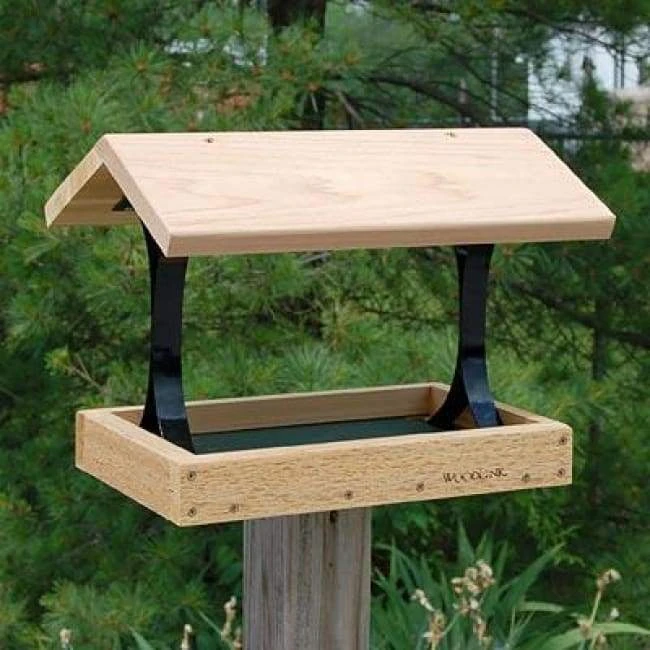 Woodlink Post / Pole Mounted Feeders Fly Thru Platform Bird Feeder 3 Woodlink Post / Pole Mounted Feeders Fly Thru Platform Bird Feeder