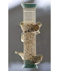 Droll Yankees Hanging Feeders New Generation 13" Peanut Bird Feeder, Green