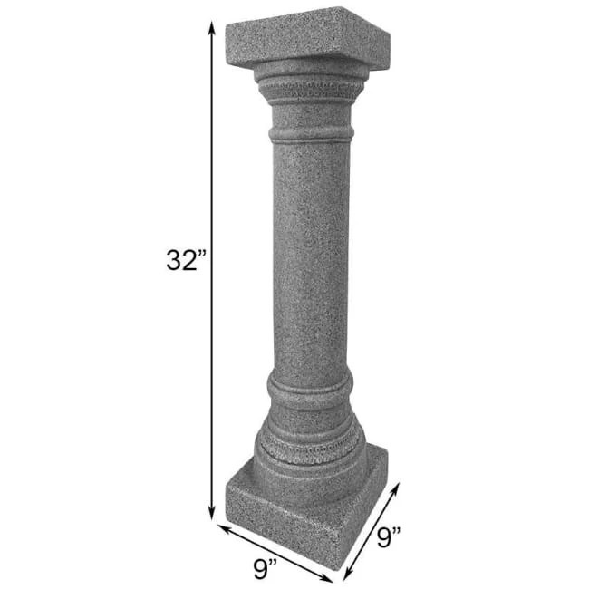Emsco Group Lawn & Garden Greek Column Pedestal, Granite Colored, 32"H 4 Emsco Group Lawn & Garden Greek Column Pedestal, Granite Colored, 32"H