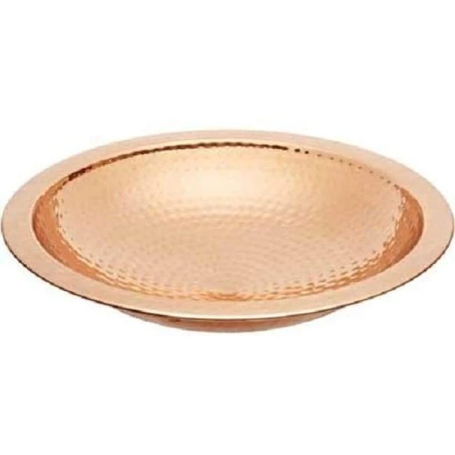 Achla Hammered Copper Colored Metal Bird Bath 3 Achla Hammered Copper Colored Metal Bird Bath