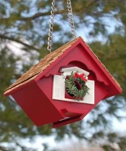 Home Bazaar Little Hanging Holiday Wren Cottage Decorative Houses