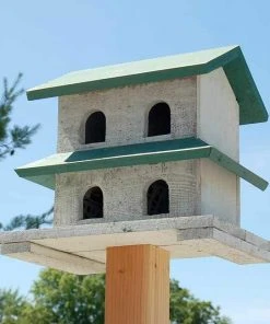 Bird In Hand Hanover Purple Martin House With 4-Rooms Post / Pole Mounted Houses
