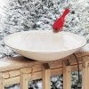 Allied Precision Heated Bird Bath With Deck Mount Deck Mounted Bird Baths