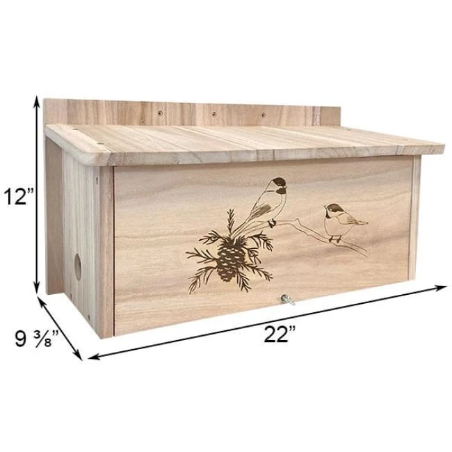 Prime Retreat Post / Pole Mounted Houses Horizontal Winter Roost 4 Prime Retreat Post / Pole Mounted Houses Horizontal Winter Roost