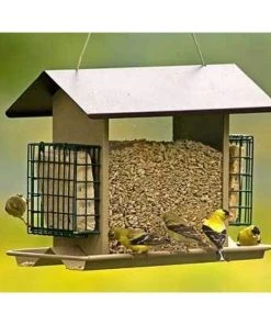 Stokes Select Large Hopper Feeder With Suet Cages