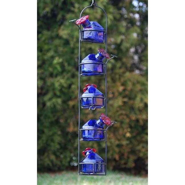 Parasol Hummingbird Feeders Lunch Pail Hummingbird Feeder, Tall, Blue 3 Parasol Hummingbird Feeders Lunch Pail Hummingbird Feeder, Tall, Blue