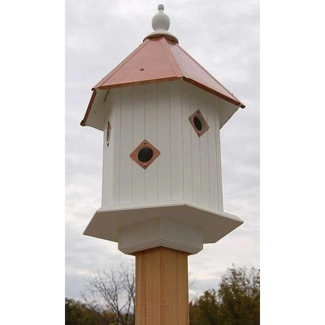 A Wing And A Prayer Decorative Houses Magnolia Bird House With Hammered Copper Colored Metal Roof 3 A Wing And A Prayer Decorative Houses Magnolia Bird House With Hammered Copper Colored Metal Roof