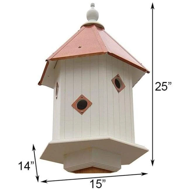 A Wing And A Prayer Decorative Houses Magnolia Bird House With Hammered Copper Colored Metal Roof 4 A Wing And A Prayer Decorative Houses Magnolia Bird House With Hammered Copper Colored Metal Roof