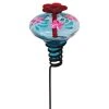Parasol Hummingbird Feeders Mini-Blossom Botanica Staked Aqua Hummingbird Feeder