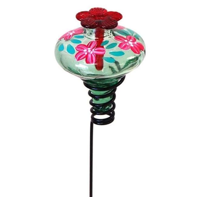 Parasol Hummingbird Feeders Mini-Blossom Botanica Staked Green Hummingbird Feeder 3 Parasol Hummingbird Feeders Mini-Blossom Botanica Staked Green Hummingbird Feeder