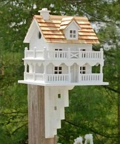 Home Bazaar Novelty Cottage Bird House With Bracket