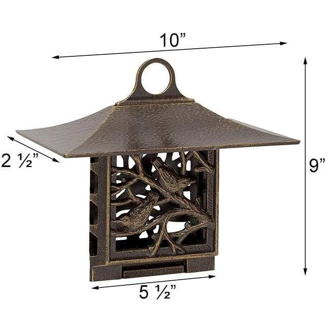 Whitehall Products Nuthatch Bronze Colored Suet Feeder Hanging Feeders