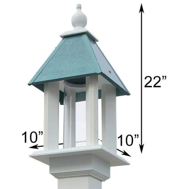 A Wing And A Prayer Decorative Feeders Pavilion Bird Feeder With Verdigris Roof 4 A Wing And A Prayer Decorative Feeders Pavilion Bird Feeder With Verdigris Roof