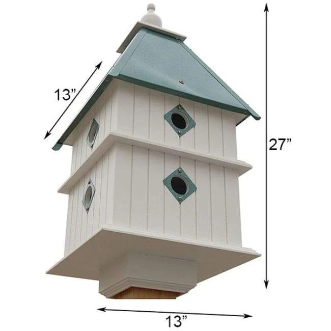 A Wing And A Prayer Plantation Bird House With Verdigris Roof Decorative Houses 4 A Wing And A Prayer Plantation Bird House With Verdigris Roof Decorative Houses