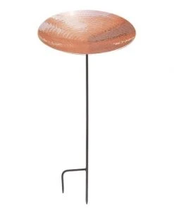Achla Standing Bird Baths Polished Copper Metal Bird Bath And Stake 7 Achla Standing Bird Baths Polished Copper Metal Bird Bath And Stake