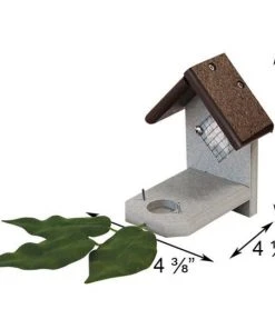 Green Meadow Houses & Feeders Polywood Brown And Gray Recycled Plastic Hummingbird Nest