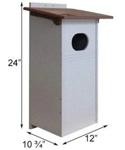 Green Meadow Houses & Feeders Polywood Brown And Gray Recycled Plastic Wood Duck House