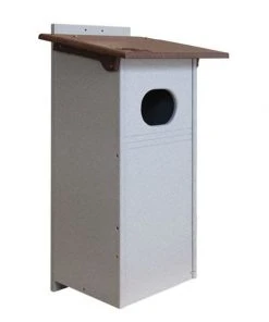 Green Meadow Houses & Feeders Polywood Brown And Gray Recycled Plastic Wood Duck House