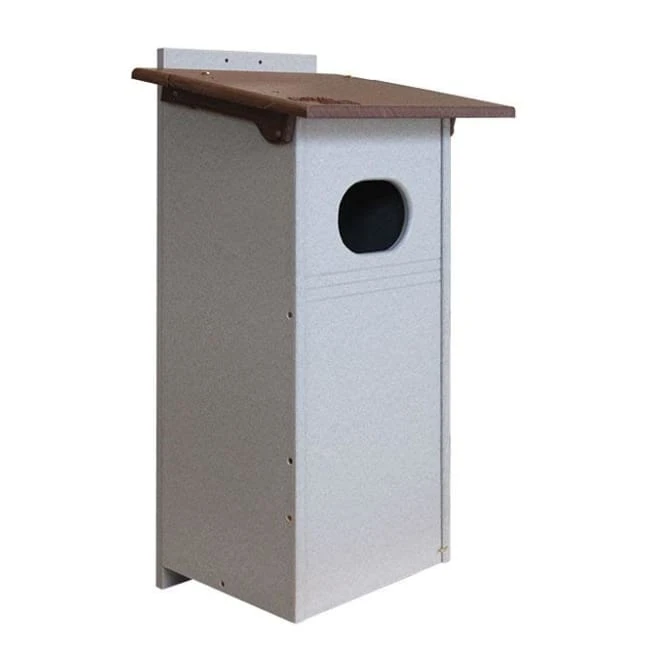 Green Meadow Houses & Feeders Polywood Brown And Gray Recycled Plastic Wood Duck House 3 Green Meadow Houses & Feeders Polywood Brown And Gray Recycled Plastic Wood Duck House