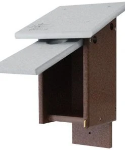 Green Meadow Houses & Feeders Polywood Gray And Brown Recycled Plastic Bluebird House Post / Pole Mounted Houses 7 Green Meadow Houses & Feeders Polywood Gray And Brown Recycled Plastic Bluebird House Post / Pole Mounted Houses