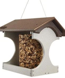 Green Meadow Houses & Feeders Polywood Recycled Plastic Suet Log Bird Feeder, Brown & Gray Hanging Feeders 6 Green Meadow Houses & Feeders Polywood Recycled Plastic Suet Log Bird Feeder, Brown & Gray Hanging Feeders