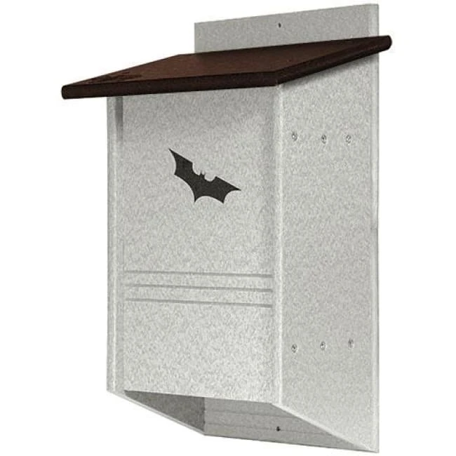 Green Meadow Houses & Feeders Polywood Recycled Plastic Triple Chamber Bat House, 40 Bats 3 Green Meadow Houses & Feeders Polywood Recycled Plastic Triple Chamber Bat House, 40 Bats