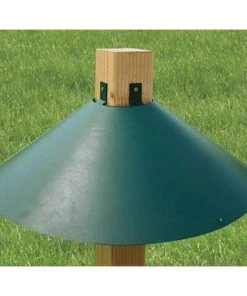 Woodlink Bird Feeder Accessories Post Mount Green Squirrel Baffle