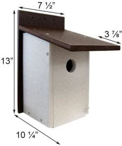 Prime Retreat Post / Pole Mounted Houses Premium Recycled Plastic Bluebird House