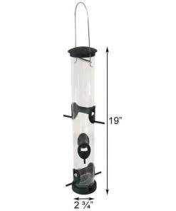 Aspects Hanging Feeders Quick-Clean Seed Tube Bird Feeder, Large Spruce