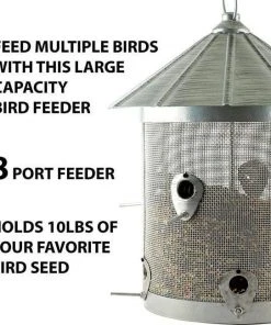 Woodlink Hanging Feeders Rustic Farmhouse Mesh Silo Bird Feeder