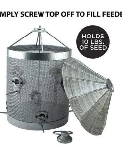 Woodlink Hanging Feeders Rustic Farmhouse Mesh Silo Bird Feeder