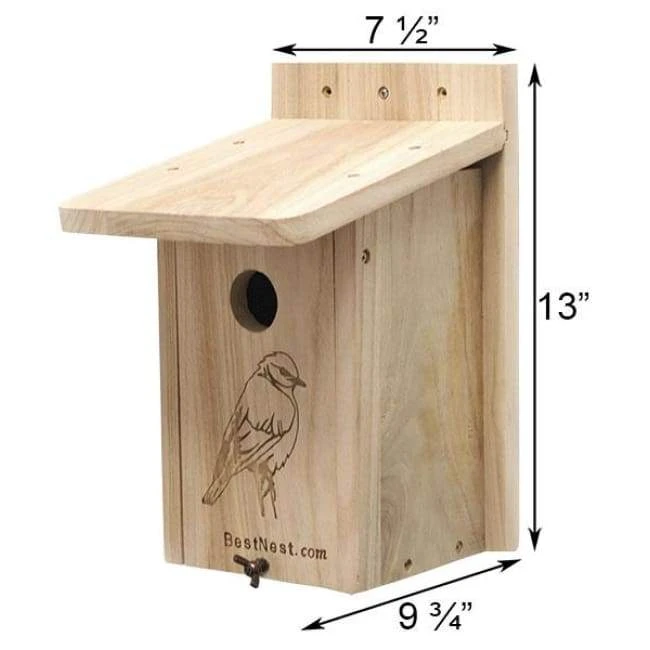 BestNest Seasonal Bluebird House Post / Pole Mounted Houses 4 BestNest Seasonal Bluebird House Post / Pole Mounted Houses