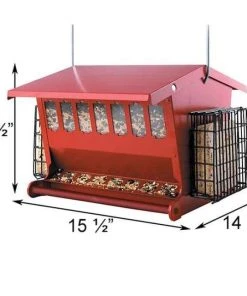 Heritage Farms Hanging Feeders Seeds & More Double Sided Bird Feeder