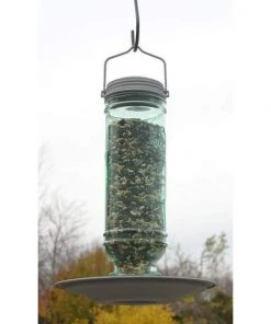 More Birds Vintage Bottle Bird Feeder Hanging Feeders