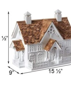Home Bazaar Decorative Houses Wrension White Bird House